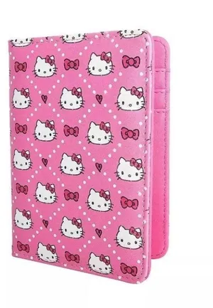 Hello Kitty Faux-Quilt Pink Passport Holder NWT thumbnail 2