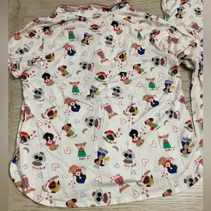 Cuddl Duds Cream Pajama Sets with Playful Design thumbnail 5