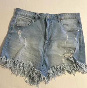 Light Washed Jean Shorts thumbnail 1
