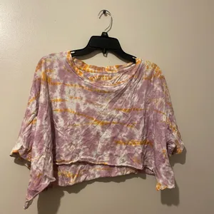 Aeropostale cropped tie dye shirt thumbnail 1