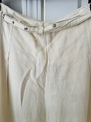 Anthropologie Linen Blend City Beach Trouser Pants, Size 6 thumbnail 10