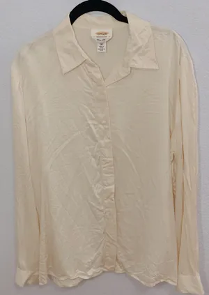 Talbots Pure Silk Button Down Blouse thumbnail 2