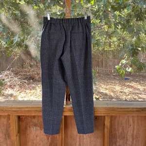 Banana Republic Factory Women's High Rise Hayden Pant Navy Plaid Size 2. NEW! thumbnail 2
