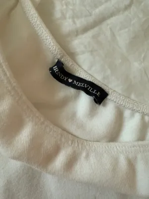 Brandy Melville One Shoulder White Top thumbnail 2