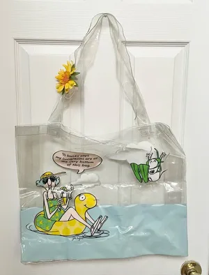 NWOT Vintage Hallmark Maxine Clear Beach Tote bag thumbnail 1