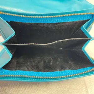 Yves Saint Laurent YSL Vintage Turquoise Compact Bifold Wallet - Preowned thumbnail 4