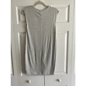 Gaiam Zen Shift Dress Womens Size XS Gray Sleeveless V-Neck Pockets French Terry thumbnail 6