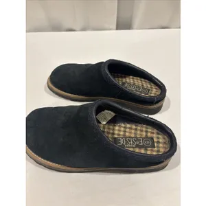 Vintage Lower EastSide‎ Women Size 9 Suede Clogs Black Chunky thumbnail 4