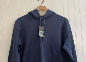ALLBIRDS Women's The R&R Hoodie Organic Pima Cotton in True Navy Blue Size S NWT thumbnail 9