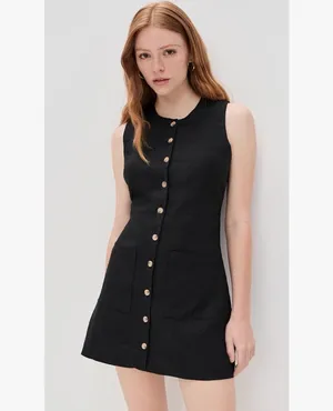 BLANKNYC black button dress thumbnail 2