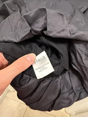 Staud Black Bubble Mini Dress thumbnail 5