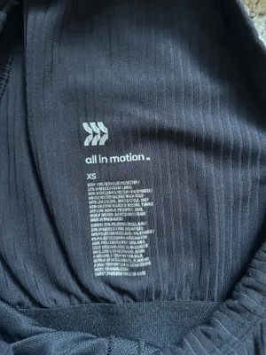 All in Motion Black Cropped Athletic Top thumbnail 4