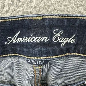 American Eagle Artist Crop Ankle Jeans Low Rise Stretch Straight Women's 10 x 26 thumbnail 4