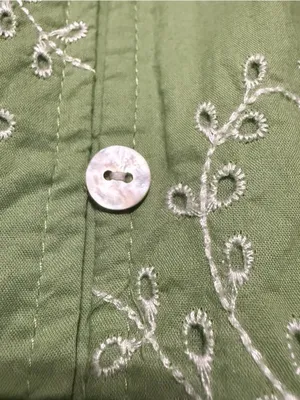 J. Jill Sleeveless Sage Green Button-Front Tiered Maxi Dress thumbnail 9