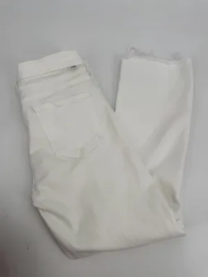 Mother Jeans Women’s 29 White Denim the Insider Crop Step Fray 1157-753 26” thumbnail 3