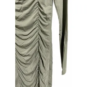 Wilfred Aritzia Lydia Ruched Mini Bodycon Dress‎ Sage Green Women's Size Small thumbnail 10