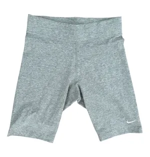 Nike Heather Gray Women's High-Rise Bike Shorts thumbnail 1
