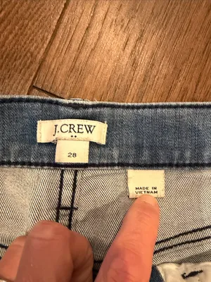 J. Crew Light Blue Distressed Skinny Jeans Size 28 - C70-019 thumbnail 3