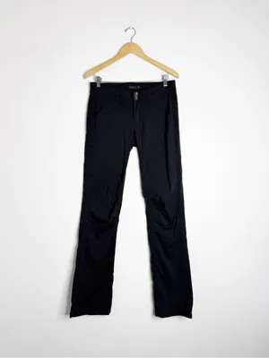 prAna Halle Hiking Pants Size 6 Tall Black Convertible Roll-Up Outdoor Pants thumbnail 4