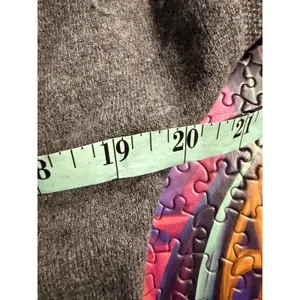 Nike Women's Gray V-Neck Long Sleeve Sweater Size‎ L Cotton Wool Blend thumbnail 7