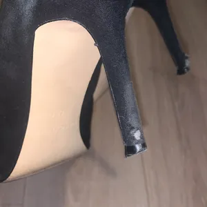 Marc Fisher Apple Black closed pointy toe suede leather office formal heels thumbnail 6