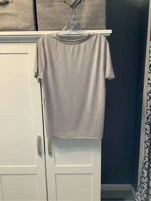 Love Scarlett Light Gray Short Sleeve Tee with Colorful Cowgirl Boots Motif NWT thumbnail 3