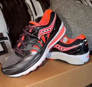 Saucony Women's Black & Coral Athletic Running Sneakers thumbnail 1