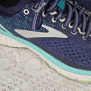 Brooks Ghost II blue lace up athletic running training gym walking shoes sz 7.5 thumbnail 3
