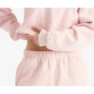 Skims Cotton Fleece Classic Crew Sweatshirt, Barely Pink, S NWT (Dep) thumbnail 4