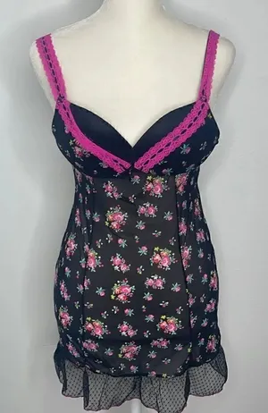 Biatta Intimates lingerie. Size 34B. Sheer nylon and spandex. Push up bra. thumbnail 1