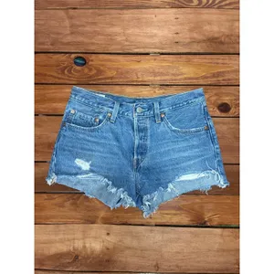Levi’s Premium 501 Denim Cutoff Shorts - Women Size 27 thumbnail 3