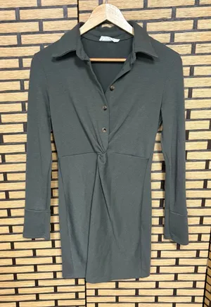Showpo Olive Green‎ Shirt Dress Size 6 thumbnail 1