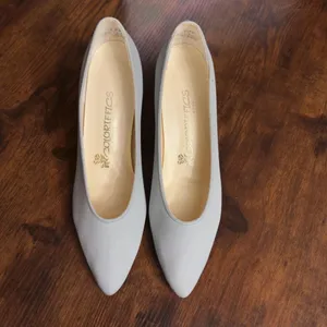 1980s Coloriffic ‘Sondra’ Powder Blue Pumps Size 8 thumbnail 5