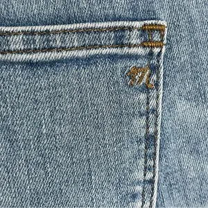 Madewell‎ Cali Demi Boot Jeans Distressed Hem Size 26 Button Fly Stretchy thumbnail 10