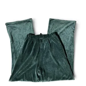Vuori Womens‎ Wide Leg Corduroy Velvet Pants Green High Rise XS VW4075 thumbnail 4