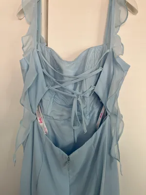 Azazie Sky Blue Barbie Formal Dress thumbnail 5