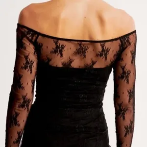 Abercrombie Long Sleeve Lace Off-The-Shoulder Top thumbnail 2