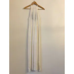 Forever 21 Gauze Embroidered Maxi‎ Dress S Beach Resort Vacation European Summer thumbnail 6
