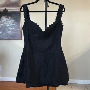 HOUSE OF‎ CB 'Tilly' Black Pin Tuck Mini Dress NWOT Size L D-DD thumbnail 6