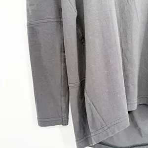 Lululemon Women Black Back In Action V Neck Athleisure Long‎ Sleeve Cotton Top thumbnail 5