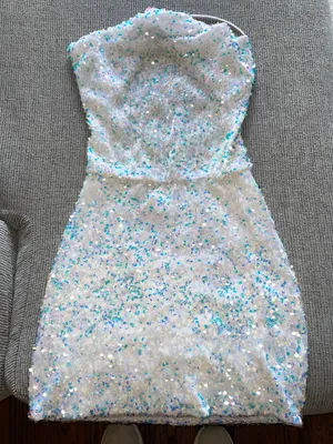 Hello Molly White Iridescent Dress thumbnail 3