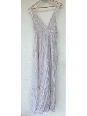 Free People Frankie Pintuck Maxi Dress Sand Women’s S Prairie Boho Western Lagen thumbnail 10