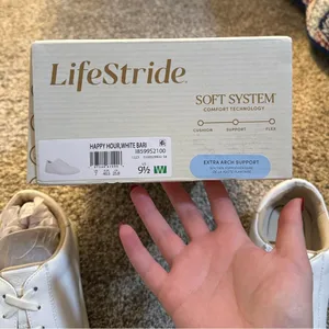 LifeStride white comfort sneakers thumbnail 8