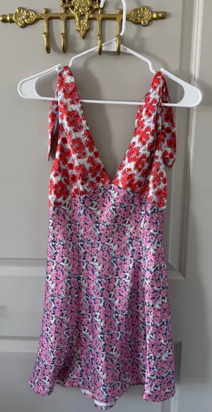 Verg Girl Postcards From Venice Bias Cut Mini Dress thumbnail 2