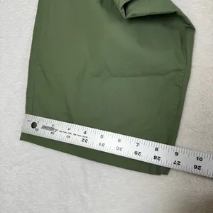 Uniqlo Olive Green Cotton Wide Leg Relaxed Elastic Waist Pants 272-482243 M thumbnail 5