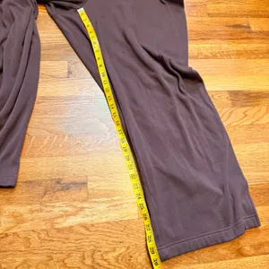 Zella Womens 3X Plus Size Brown Wide Leg Sweat Pants Pockets Casual Athleisure thumbnail 4