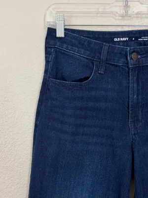 NWOT Old Navy Denim High-Rise Wow Wide Leg Women's Jeans, Size 4 thumbnail 4