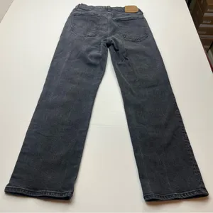 Aritzia Denim Forum Arlo High Rise Straight 28L Womens‎ 26 Waist Faded Black Denim Jean thumbnail 15
