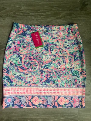 NEW Lilly Pulitzer Boca Chica stretch skirt Small thumbnail 5