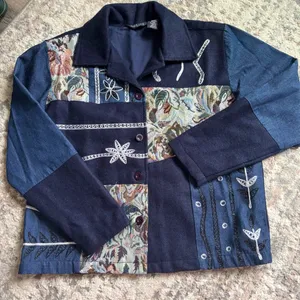 Vintage M patchwork jacket fall staple Blue Size M thumbnail 2